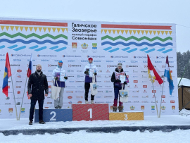 Студенты КГУ на пьедестале почёта лыжного марафона «Галичское Заозерье. Лыжный марафон Совкомбанк»